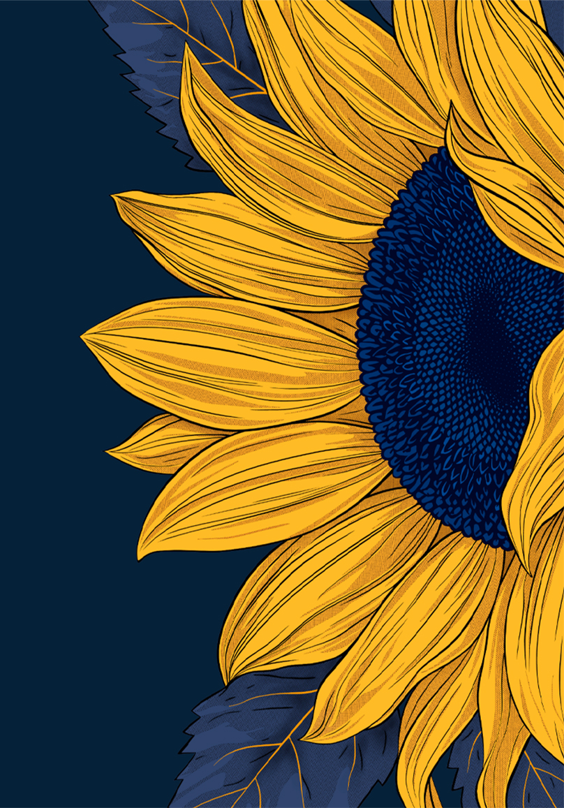 Golden Bloom by Aven K, blockchain-certified digital artwork